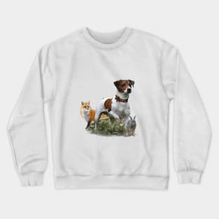 The Jack Russell Terrier , Art Crewneck Sweatshirt